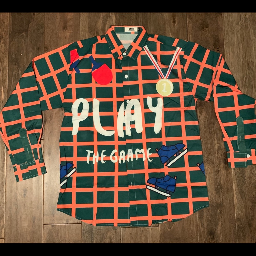 Play The Game Button-Up T-Shirt